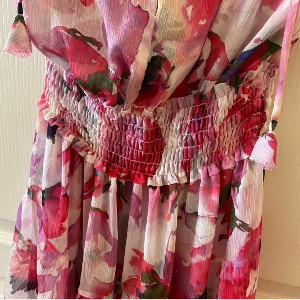 MISA Los Angeles Natalia Dress in Garden Fuchsia - M - Picture 9 of 16